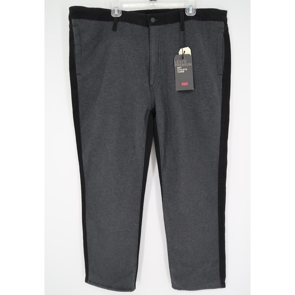 NEW Mens Levis 541 Athletic Taper Jeans 4 Way Stretch 181810371 Black Gray 42x32